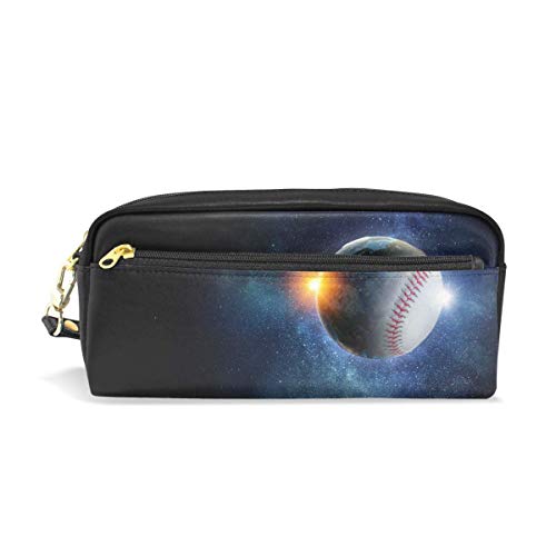 Bolso con cremallera Monedero para estudiante Chica Niño Niños Bolígrafo Bolso de papelería Galaxy Sport Ball Béisbol Dulce Estuche de lápices Bolsa de maquillaje cosmético