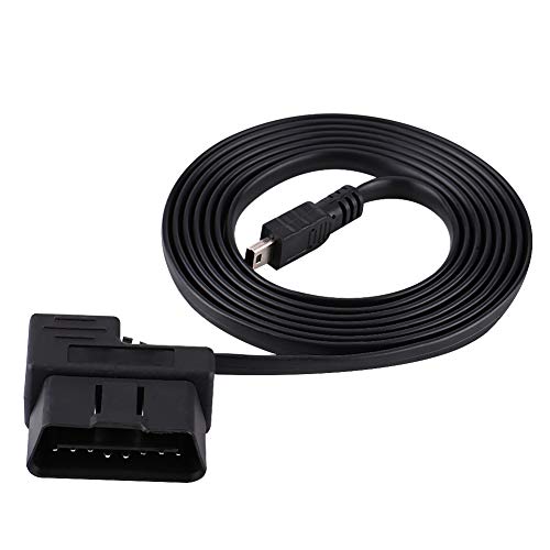 Cable de extensión USB OBD2 para automóvil, adaptador de extensión de diagnóstico OBD-II OBD2 EOBD de 16 pines para automóvil de 180 cm a cable mini USB