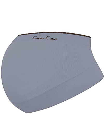 Cache Coeur Illusion Faja de embarazo, Gris, 10 para Mujer