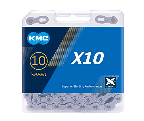 CADENA KMC X10 114 ESLABONES 10V. GRIS