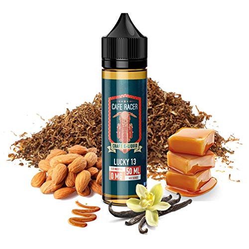 Cafe Racer - Lucky 13 E-Liquid | 50ML | Sin Nicotina: 0MG | 70VG/30PG | E-Liquido para Cigarrillos Electronicos | Vaper | E Cigarette | E Shisha