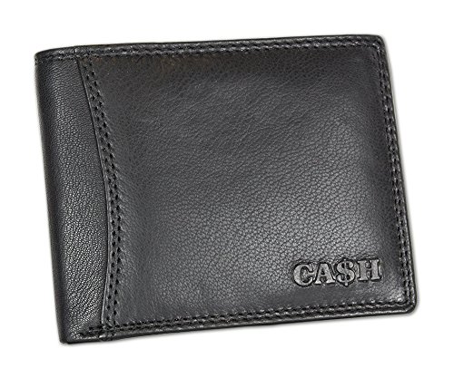 CA$H - Cartera para hombre  negro negro