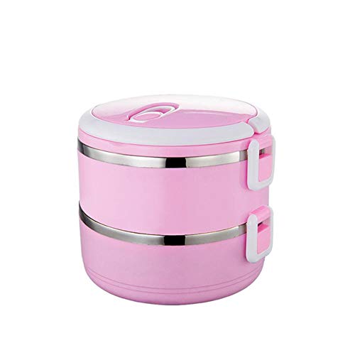 Caja De Almuerzo Thermal Insulated Lunch Box Bento Picnic Storage Mess Tin Food Jar Multilayer Stainless Steel For Students Children Outdoor Camp,B2 14.7X14.5Cm