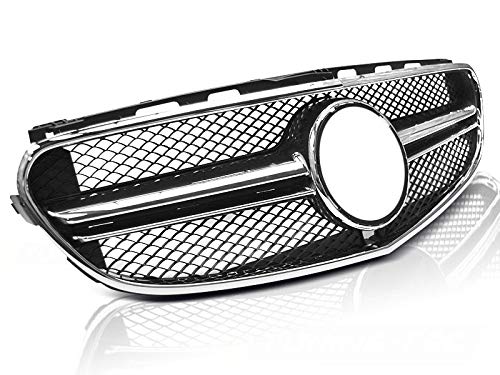 CALANDRE MERCEDES W212 13-16 E63 AMG STYLE NOIR CHROME