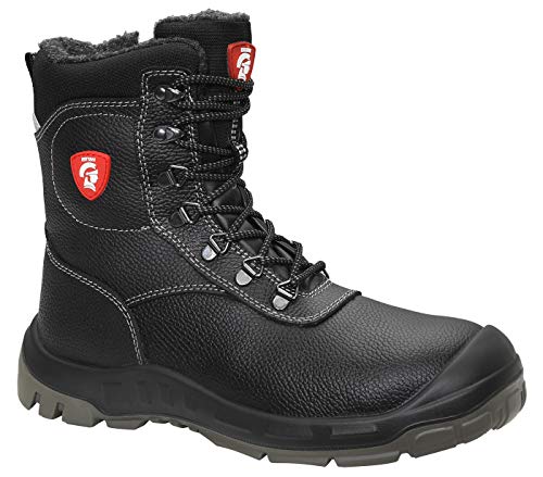 Calzado de seguridad JORI JERRY S3 CI, para hombre y mujer, de piel, robusto, negro, tapa de acero, protección contra la perforación, aislamiento del frío, forro cálido, botas de invierno, talla 37