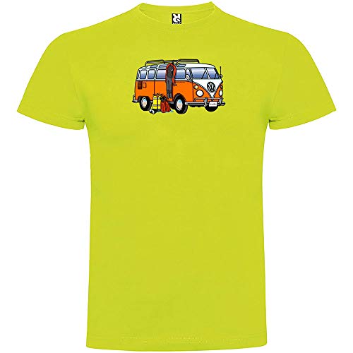 Camiseta Buceo Hippie Van Dive Manga Corta Hombre Pistacho XL