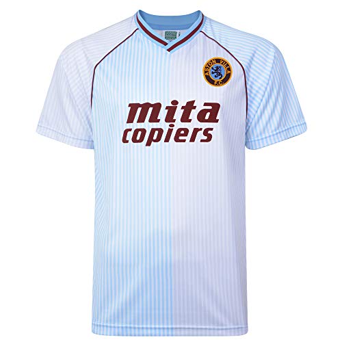 Camiseta Oficial de Aston Villa 1988, 100% poliéster, Large