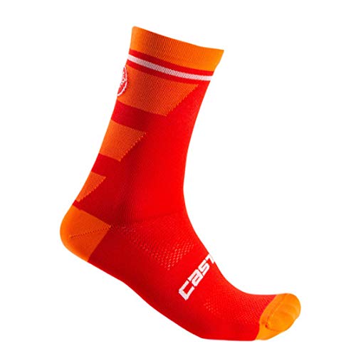 CASTELLI Caselli Trofeo 15 - Calcetines para hombre, Hombre, Calcetines, 4520040, rojo, XX-Large