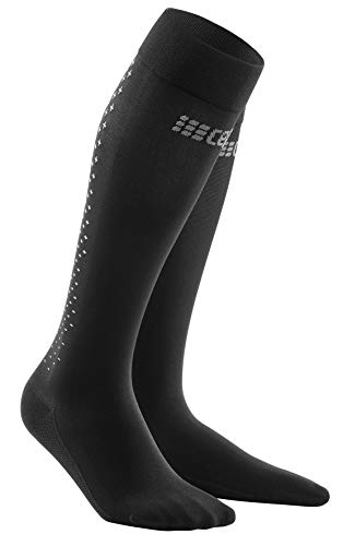 CEP Socks For Recovery, Medias Mujer, PRO - Black, 38-40