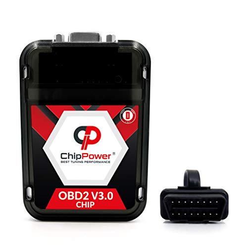 Chip de Potencia ChipPower OBD2 v3 con Plug&Drive para Frontier D40 2.5 dCi 140 kW 190 CV 2004-2016 Tuning Box Diesel ChipBox Más Potencia del Coche