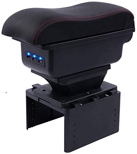 Coche Apoyabrazos Caja,Para Mitsubishi Lancer Outlander Pajero Mirage L200, Central Consolas Impermeable Almacenamiento Armrests Storage Box,Car Interior Styling Accesorios