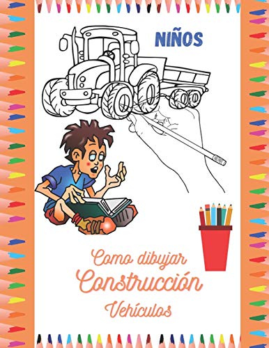 Como dibujar construcción Vehículos: dibuja y colorea varios vehículos de construcción para niños. Dibuje grúa, dumper, camión, excavadoras, bulldozer, tractor y mucho más.