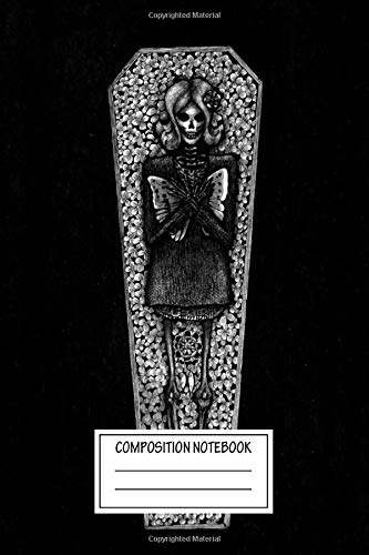 Composition Notebook: Colourful Miss D Calaveras Wide Ruled Note Book, Diary, Planner, Journal for Writing