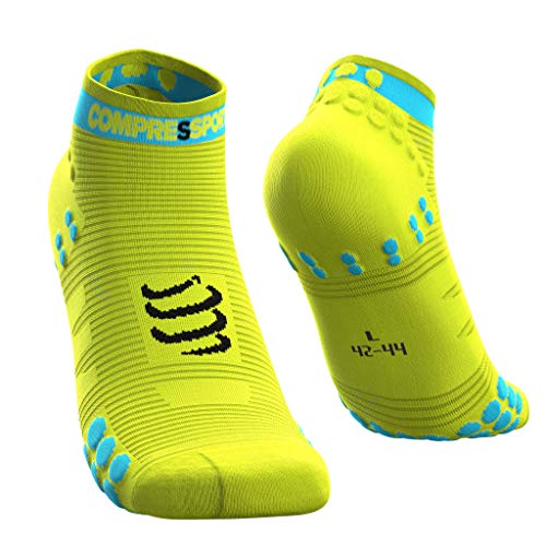 COMPRESSPORT SL3T3FY Calcetines, Hombre, Amarillo flúor, 3XL