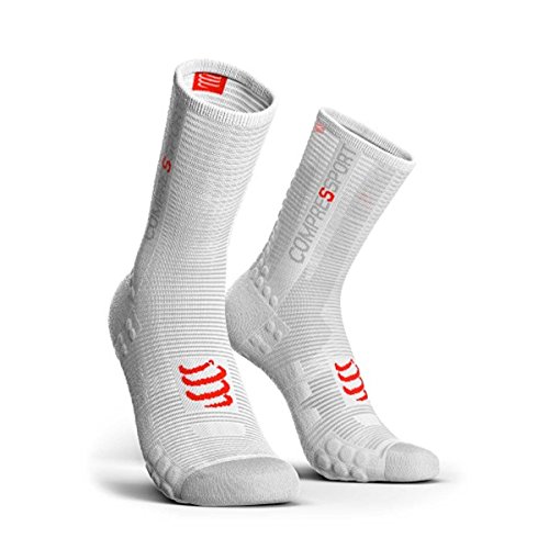 COMPRESSPORT Socken - Calcetines para mujer, Mujer, Calcetines, CS1BSHV30000T1, Color blanco., 1 anno