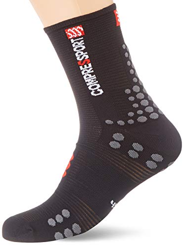 COMPRESSPORT Socken - Oxygen Socks para hombre, Hombre, Calcetines, CS1BSHV399RDT2, negro / rojo, T2