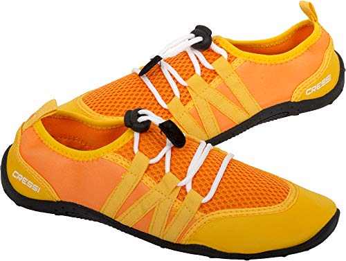 Cressi Elba Pool Shoes Zapatillas Chanclas Unisex Adulto, Naranja/Amarillo, 37