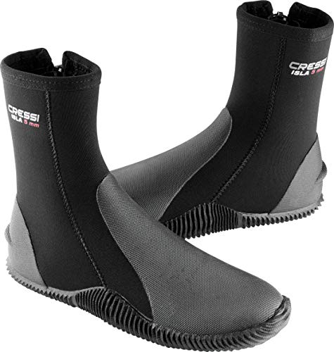 Cressi Isla 7mm, Black, 5 Botas Altas, Unisex Adulto, Negro/Negro, 5 | US Man 5 | US Lady 6