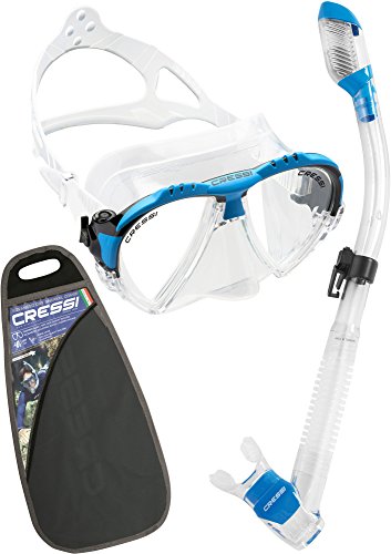 Cressi Matrix Diving - Máscara de máscara de Buceo, Color Azul mit schnorchel