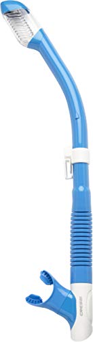 Cressi Tao Dry Tubo Respirador, Transparente/Azul, Talla Única