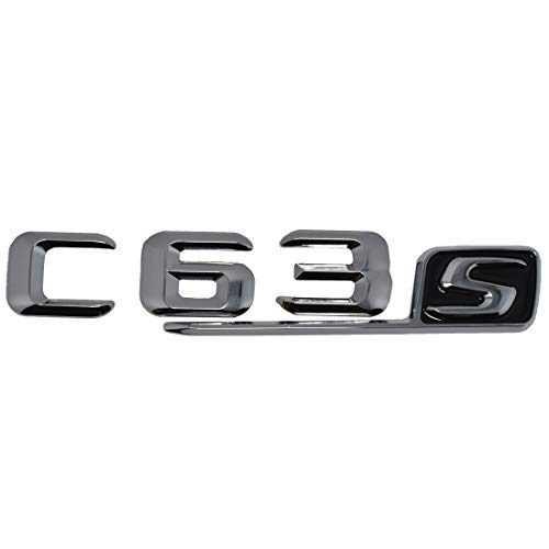 CTRONIC C-Class C63s emblema cromado brillante para maletero trasero C43 C250 C350 C220