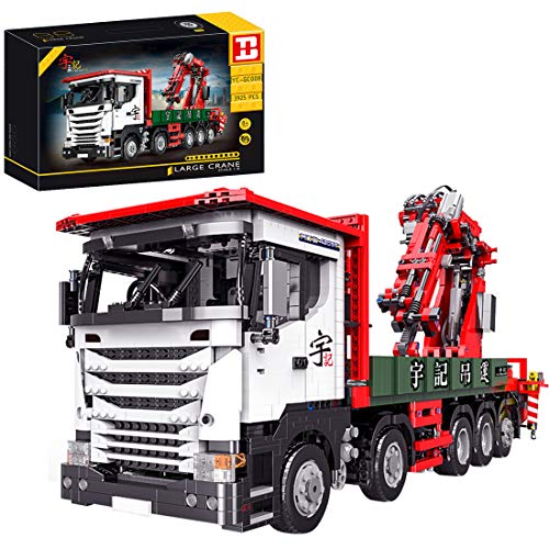 DAN DISCOUNTS Technic 3925 bloques de construcción para coche, bloques de construcción 2,4 G, grúa, modelo con motores, bloques de construcción compatibles con Lego