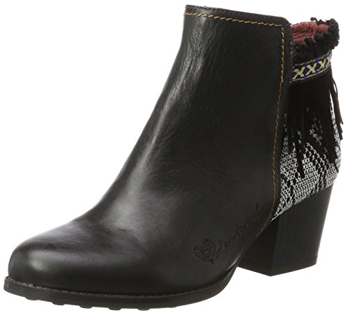 Desigual Shoes_Country Exotic Black, Botas Chelsea Mujer, Negro, 37 EU