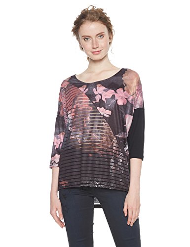 Desigual TS_belgica Camiseta, (Rosa Glamour 3044), Medium para Mujer
