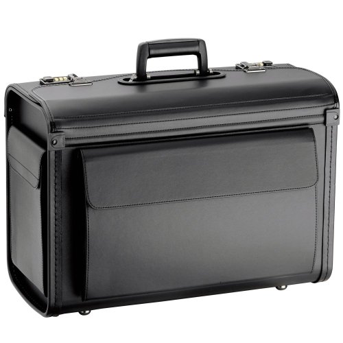 D&N Business Line Maletín de piloto, 51 cm, 36 Liters, Negro (Schwarz)