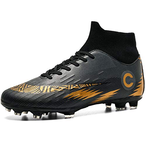 Donbest Botas de Fútbol para Hombre Spike Zapatos de fútbol Profesionales Aire Libre Calzado de Fútbol Atletismo Zapatillas de Fútbol