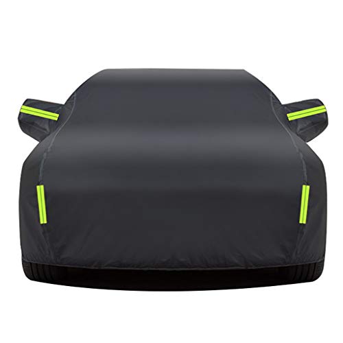 DUWEN Funda para Coche Compatible con Cadillac Fleetwood Sedan [1993-1996], Cubierta de Coche Exterior Impermeable Todo Clima Lona para Coche con Cremallera Algodón