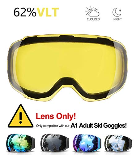 eDriveTech Máscaras en esquí, snowboard gafas gafas de esquí máscara nieve espejo Hombres Mujeres muchacha del muchacho de las luces de parabrisas