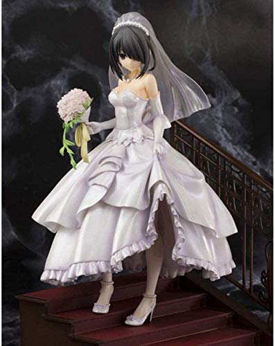 El material es respetuoso con el medio ambiente, e Fecha Un vestido de boda en vivo Tokisaki Kakuzo Anime Figure Figuras Decoración Estatua Muñeca Modelo Modelo Toy Altura 23 cm Bienvenido a patrocina