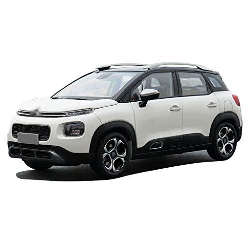 Escala de modelos de automóviles 1:18 Die-Cast CAR / Compatible con Citroen Aircross C4 / Simulación Aleación de automóvil Modelo de automóvil abierto ( Color : White , Size : 26*10*10CM )