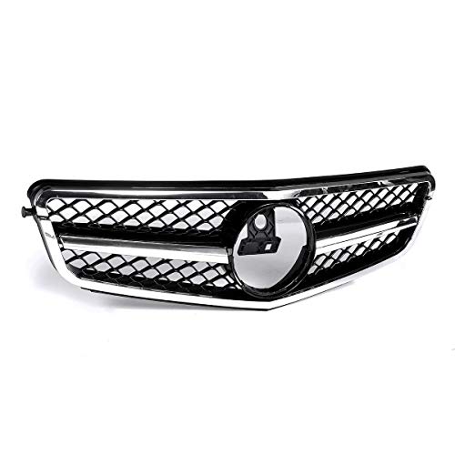 Essming For AMG C63 Estilo Nueva Delantera del Coche Rejilla Superior de la Parrilla for el Mercedes Benz Clase C for W204 C180 C200 C300 C350 2008-14 Racing Grille (Color : B)