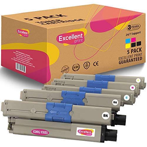 Excellent Print C301/C321 Compatible Cartucho de Toner para Oki C301 C321dn MC332dn MC342dnw