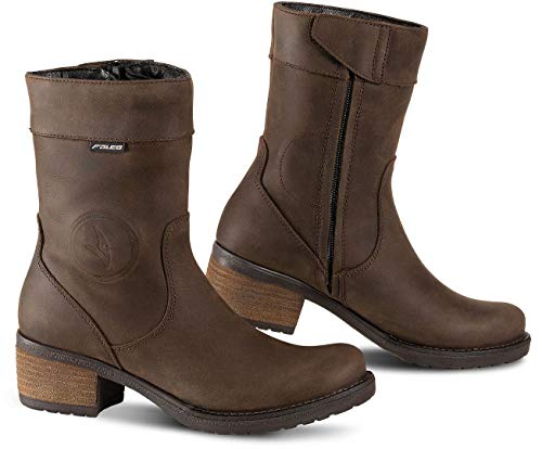 Falco Mujer Botas Ayda 2 piel marrón impermeable con D3O tobillo protectores