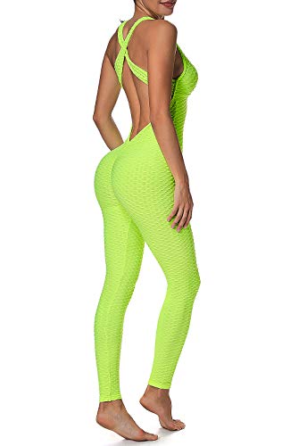 FITTOO Mallas Pantalones Deportivos Leggings Mujer Yoga de Alta Cintura Elásticos y Transpirables para Yoga Running Fitness con Gran Elásticos1370 Amarillo S