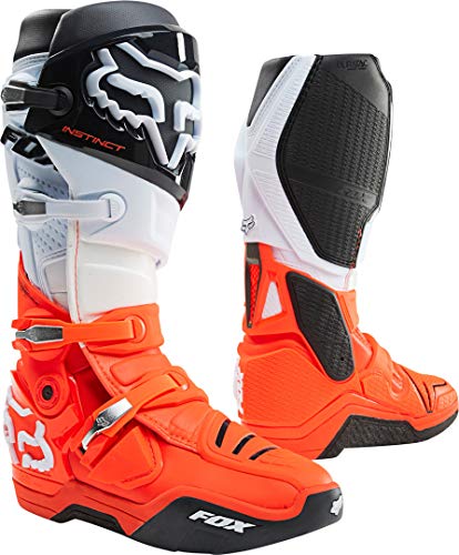 Fox INSTINCT BOOT BLACK/WHITE/ORANGE 10