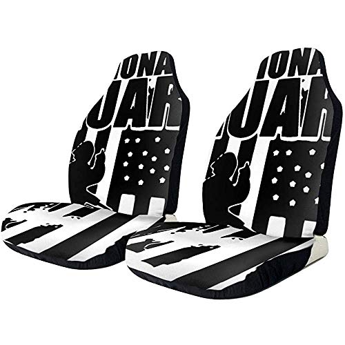 Fundas de asiento de coche con la bandera americana del ejército nacional conjunto completo de protectores de asiento de coche universal para la mayoría de coches/camiones/todoterrenos,