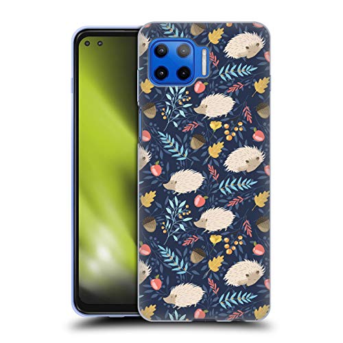 Head Case Designs Licenciado Oficialmente Julia Badeeva Erizo Patrones de Animales Carcasa de Gel de Silicona Compatible con Motorola Moto G 5G Plus