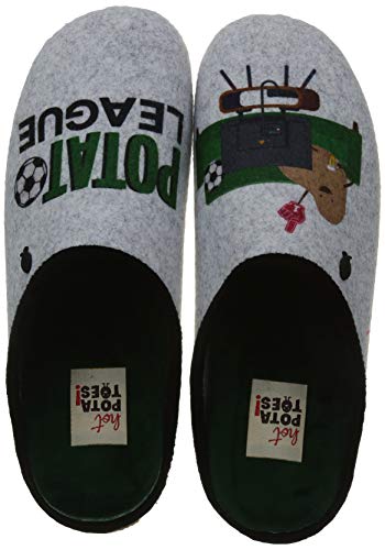 HOT POTATOES Buje, Pantuflas Hombre, Color, 45 EU