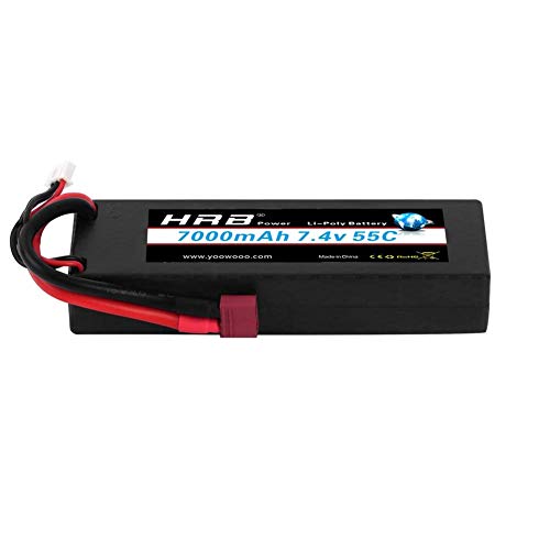 HRB 7000 mAh 7,4 V 55 C 2S - Batería rígida para modelismo RC Car Truggy Lona Boat Truck Coche Camión Avión toyseug Toys