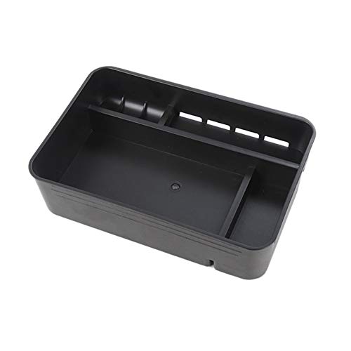 HUAZHUANG-Home Cajas de Almacenamiento Cajas de Almacenamiento Cajas de Almacenamiento Central Ajuste para Nissan Patrol Y62 2017-2019 (Color Name : Black)