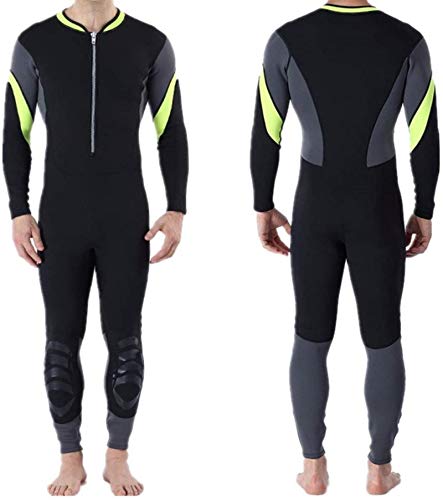 HUYP Trajes de Buceo Surfing Snorkeling Traje de Buceo de Hombres con Traje de Trabajo de Agua para Agua. (Color : Green, Size : XX-Large)