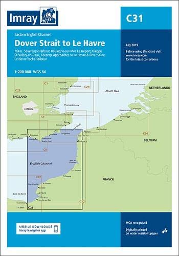 Imray Chart C31: Dover Strait to Le Havre (C Charts)