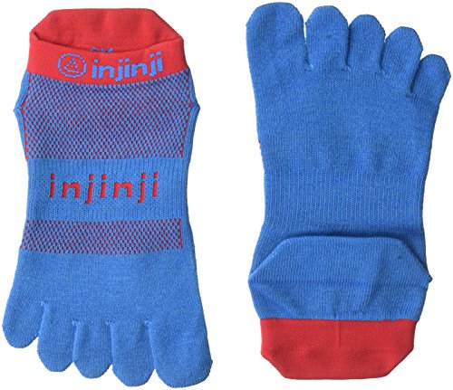 Injinji Run Original Peso no show toesocks superhéroe, Large