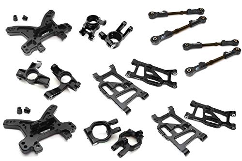 Integy RC Model Hop-ups C28832BLACK Billet Machined Conversion Kit for Losi 1/5 Desert Buggy XL-E