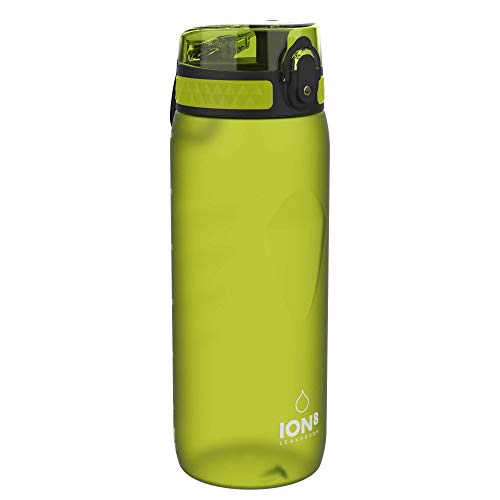 Ion8 Leak Proof BPA Free, Botella de Agua Unisex Adulto, Verde (Frosty Green), 750 ml