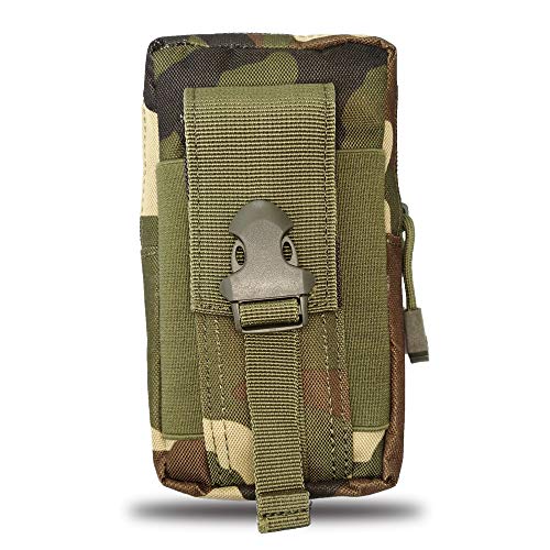 JIUNINE Funda de Teléfono para OUKITEL WP5 / WP6 / WP7 2020, Bolso de Cintura Táctico Multifuncional Al Aire Libre, Adecuada para Deportes, Viajes Compatible con OUKITEL K7 Pro / C18 Pro, Camo1